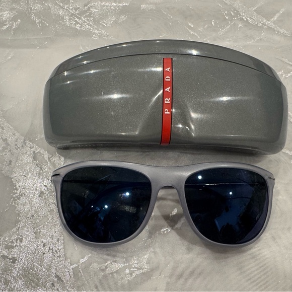 New Prada Sport Gunmetal Clear Mirror SPS0P - Picture 1 of 3